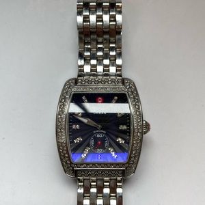 Large Urban Vintage Michele diamond watch